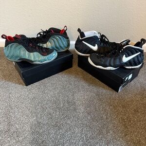 Nike Adult Foamposite Sneakers - Teal and Black